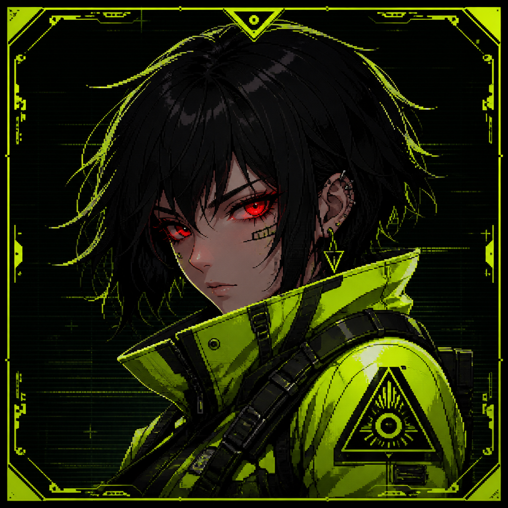 Atlas Core — cyberpunk operative logo